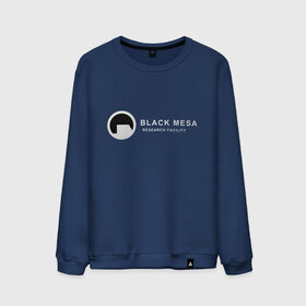 Мужской свитшот хлопок с принтом Black mesa logo , 100% хлопок |  | black mesa | black mesa logo | research facility
