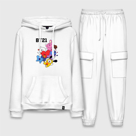 Мужской костюм хлопок с толстовкой с принтом BT21 Mascots ,  |  | bangtan boys | bt21mascots | bts | chimmy | cooky | koya | mang | rj | shooky | tata | van