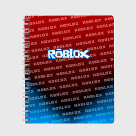 Тетрадь с принтом ROBLOX , 100% бумага | 48 листов, плотность листов — 60 г/м2, плотность картонной обложки — 250 г/м2. Листы скреплены сбоку удобной пружинной спиралью. Уголки страниц и обложки скругленные. Цвет линий — светло-серый
 | roblox | roblox com | roblox gaming | roblox simulator | роблокс | роблокс roblox.