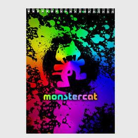 Скетчбук с принтом Monstercat , 100% бумага
 | 48 листов, плотность листов — 100 г/м2, плотность картонной обложки — 250 г/м2. Листы скреплены сверху удобной пружинной спиралью | Тематика изображения на принте: monstercat | клуб | клубная музыка | кот | котенок | кошка | лейбл | монстар | монстар кет | монстер | музыка | танцевальная музыка | электронная | электронная музыка