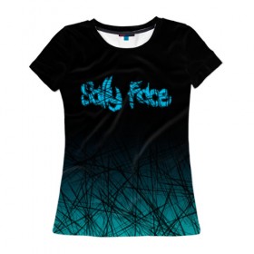Женская футболка 3D с принтом SALLY FACE , 100% полиэфир ( синтетическое хлопкоподобное полотно) | прямой крой, круглый вырез горловины, длина до линии бедер | sally face | sally face игра. | sally face ларри | ларри салли фейс | одежда салли фейс | салли фейс | салли фейс арт