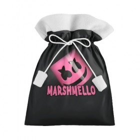Подарочный 3D мешок с принтом Marshmello , 100% полиэстер | Размер: 29*39 см | 