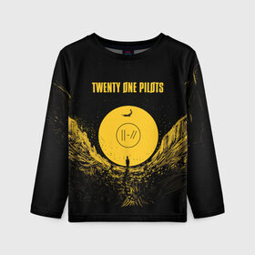 Детский лонгслив 3D с принтом TWENTY ONE PILOTS , 100% полиэстер | длинные рукава, круглый вырез горловины, полуприлегающий силуэт
 | 21 | blurryface | one | pilots | trench | twenty | ван | дан | джозеф | джош | пайлотс | пилотс | рок | тайлер | твенти