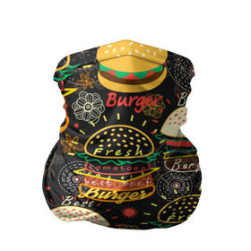 Бандана-труба 3D с принтом Гамбургеры , 100% полиэстер, ткань с особыми свойствами — Activecool | плотность 150‒180 г/м2; хорошо тянется, но сохраняет форму | hamburgers | sandwic | булочка | бутерброды | быстрая | гамбургер | гамбургеры | геометрический | графика | еда | зелень | иллюстрация | картинка | кунжут | мода | мясо | надпись | орнамент | рисунок | свежий