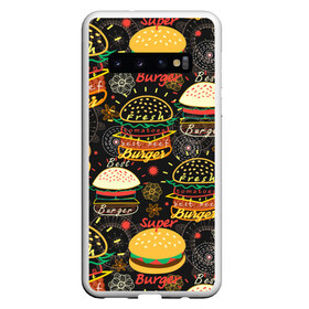 Чехол для Samsung Galaxy S10 с принтом Гамбургеры , Силикон | Область печати: задняя сторона чехла, без боковых панелей | Тематика изображения на принте: hamburgers | sandwic | булочка | бутерброды | быстрая | гамбургер | гамбургеры | геометрический | графика | еда | зелень | иллюстрация | картинка | кунжут | мода | мясо | надпись | орнамент | рисунок | свежий