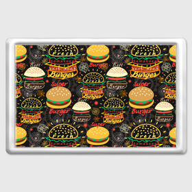 Магнит 45*70 с принтом Гамбургеры , Пластик | Размер: 78*52 мм; Размер печати: 70*45 | hamburgers | sandwic | булочка | бутерброды | быстрая | гамбургер | гамбургеры | геометрический | графика | еда | зелень | иллюстрация | картинка | кунжут | мода | мясо | надпись | орнамент | рисунок | свежий