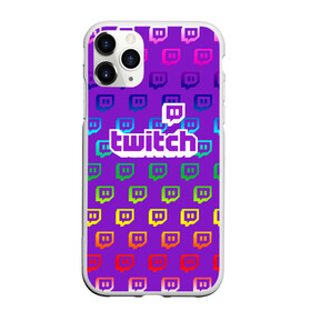 Чехол для iPhone 11 Pro матовый с принтом Twitch , Силикон |  | game | gamer | logo | twitch | twitties | градиент | игры | логотип | стрим | твитч | текстура