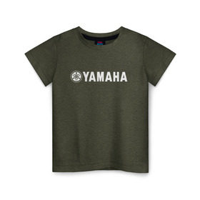 Детская футболка хлопок с принтом YAMAHA , 100% хлопок | круглый вырез горловины, полуприлегающий силуэт, длина до линии бедер | Тематика изображения на принте: bike | moto | motorcycle | r1 | r6 | yamaha | байк | мото | мотоциклы | ямаха