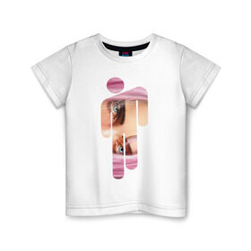 Детская футболка хлопок с принтом Billie Eilish Style , 100% хлопок | круглый вырез горловины, полуприлегающий силуэт, длина до линии бедер | billie eilish | lovely | music | ocean eyes | pop | билли айлиш | девушка | музыка | океан | поп | эйлиш | элиш