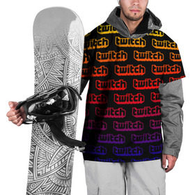 Накидка на куртку 3D с принтом TWITCH , 100% полиэстер |  | game | gamer | logo | pattern | twitch | twitties | градиент | игры | логотип | надписи | паттерн | стрим | твитч | текстура
