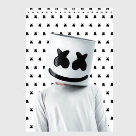 Скетчбук с принтом MARSHMELLO White , 100% бумага
 | 48 листов, плотность листов — 100 г/м2, плотность картонной обложки — 250 г/м2. Листы скреплены сверху удобной пружинной спиралью | marsh | marshmallow | marshmello | marshmelo | mello | music | smile | диджей | лого | маршмеллов | маршмеллоу | маршмеллу | маршмело | маршмелов | маршмелоу | музыка | музыкант | рожица | трэп | улыбка | хаус