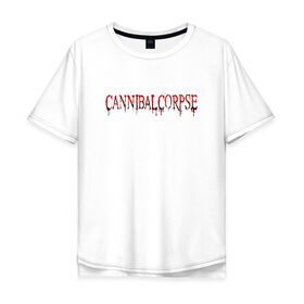 Мужская футболка хлопок Oversize с принтом Cannibal Corpse , 100% хлопок | свободный крой, круглый ворот, “спинка” длиннее передней части | Тематика изображения на принте: cannibal corpse | death