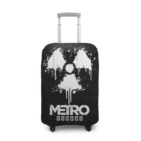 Чехол для чемодана 3D с принтом METRO EXODUS , 86% полиэфир, 14% спандекс | двустороннее нанесение принта, прорези для ручек и колес | exodus | horror | metro 2033 | metro exodus | sparta | survival | артём | игры | исход | метро | метро 2035 | спарта | спартанцы