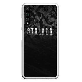 Чехол для Honor 20 с принтом S T A L K E R , Силикон | Область печати: задняя сторона чехла, без боковых панелей | Тематика изображения на принте: anomaly | bandit | chernobyl | logo | pripyat | shadow of chernobyl | stalker | stalker 2 | zone | аномалия | бандиты | зона | лого | меченый | припять | сталкер | сталкер 2 | тени чернобыля | чернобыль | чистое небо