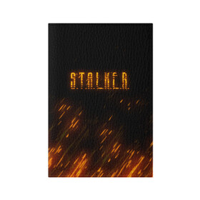 Обложка для паспорта матовая кожа с принтом S.T.A.L.K.E.R. , натуральная матовая кожа | размер 19,3 х 13,7 см; прозрачные пластиковые крепления | anomaly | bandit | chernobyl | logo | pripyat | shadow of chernobyl | stalker | stalker 2 | zone | аномалия | бандиты | зона | лого | меченый | припять | сталкер | сталкер 2 | тени чернобыля | чернобыль | чистое небо