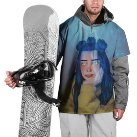 Накидка на куртку 3D с принтом Universe Billie , 100% полиэстер |  | billie eilish | lovely | music | ocean eyes | pop | билли айлиш | девушка | музыка | океан | поп | эйлиш | элиш