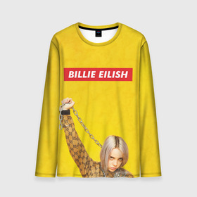 Мужской лонгслив 3D с принтом Billie Eilish , 100% полиэстер | длинные рукава, круглый вырез горловины, полуприлегающий силуэт | billie eilish | lovely | music | ocean eyes | pop | билли айлиш | девушка | музыка | океан | поп | эйлиш | элиш