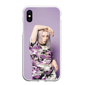 Чехол для iPhone XS Max матовый с принтом Billie Eilish , Силикон | Область печати: задняя сторона чехла, без боковых панелей | billie eilish | lovely | music | ocean eyes | pop | билли айлиш | девушка | музыка | океан | поп | эйлиш | элиш