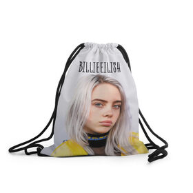 Рюкзак-мешок 3D с принтом BillieEilish , 100% полиэстер | плотность ткани — 200 г/м2, размер — 35 х 45 см; лямки — толстые шнурки, застежка на шнуровке, без карманов и подкладки | billie eilish | lovely | music | ocean eyes | pop | билли айлиш | девушка | музыка | океан | поп | эйлиш | элиш