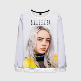 Мужской свитшот 3D с принтом BillieEilish , 100% полиэстер с мягким внутренним слоем | круглый вырез горловины, мягкая резинка на манжетах и поясе, свободная посадка по фигуре | billie eilish | lovely | music | ocean eyes | pop | билли айлиш | девушка | музыка | океан | поп | эйлиш | элиш