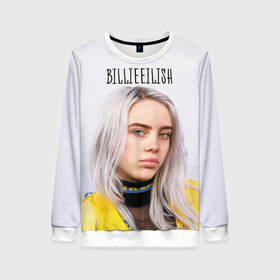 Женский свитшот 3D с принтом BillieEilish , 100% полиэстер с мягким внутренним слоем | круглый вырез горловины, мягкая резинка на манжетах и поясе, свободная посадка по фигуре | billie eilish | lovely | music | ocean eyes | pop | билли айлиш | девушка | музыка | океан | поп | эйлиш | элиш