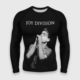 Мужской рашгард 3D с принтом Joy Division ,  |  | Тематика изображения на принте: ian curtis | joy division | joy division unknown pleasures | love will tear us apart | группы | иэн кёртис | пост панк | рок