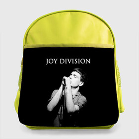 Детский рюкзак с принтом Joy Division , 100% полиэстер | Размеры изделия - высота 34 см, ширина 28 см, глубина 10 см
Размер поля для печати - высота 19.5 см, ширина 24 см | ian curtis | joy division | joy division unknown pleasures | love will tear us apart | группы | иэн кёртис | пост панк | рок