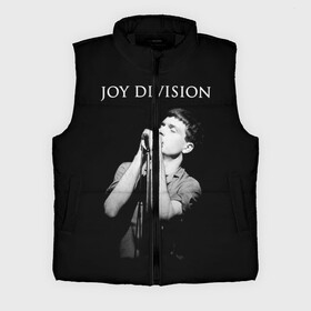 Мужской жилет утепленный 3D с принтом Joy Division ,  |  | Тематика изображения на принте: ian curtis | joy division | joy division unknown pleasures | love will tear us apart | группы | иэн кёртис | пост панк | рок