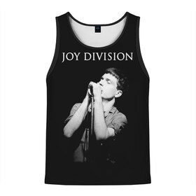 Мужская майка 3D с принтом Joy Division , 100% полиэстер | круглая горловина, приталенный силуэт, длина до линии бедра. Пройма и горловина окантованы тонкой бейкой | Тематика изображения на принте: ian curtis | joy division | joy division unknown pleasures | love will tear us apart | группы | иэн кёртис | пост панк | рок