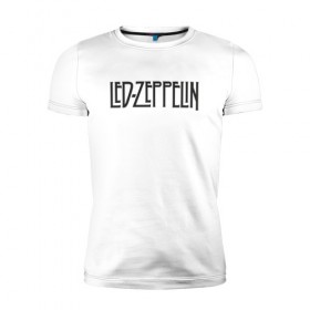 Мужская футболка премиум с принтом Led Zeppelin , 92% хлопок, 8% лайкра | приталенный силуэт, круглый вырез ворота, длина до линии бедра, короткий рукав | blues rock | heavy | led zeppelin | progressive hard rock