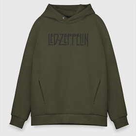 Мужское худи Oversize хлопок с принтом Led Zeppelin , френч-терри — 70% хлопок, 30% полиэстер. Мягкий теплый начес внутри —100% хлопок | боковые карманы, эластичные манжеты и нижняя кромка, капюшон на магнитной кнопке | blues rock | heavy | led zeppelin | progressive hard rock