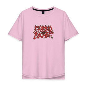 Мужская футболка хлопок Oversize с принтом Morbid Angel , 100% хлопок | свободный крой, круглый ворот, “спинка” длиннее передней части | Тематика изображения на принте: death | morbid angel