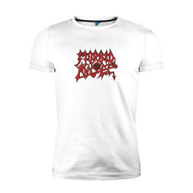 Мужская футболка премиум с принтом Morbid Angel , 92% хлопок, 8% лайкра | приталенный силуэт, круглый вырез ворота, длина до линии бедра, короткий рукав | Тематика изображения на принте: death | morbid angel