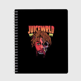 Тетрадь с принтом Juice WRLD , 100% бумага | 48 листов, плотность листов — 60 г/м2, плотность картонной обложки — 250 г/м2. Листы скреплены сбоку удобной пружинной спиралью. Уголки страниц и обложки скругленные. Цвет линий — светло-серый
 | Тематика изображения на принте: dreams | jucie | juice | lucid | rap | world | wrld | американский | ворлд | врлд | джус | реп | репер | рэп | рэпер