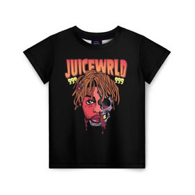 Детская футболка 3D с принтом Juice WRLD , 100% гипоаллергенный полиэфир | прямой крой, круглый вырез горловины, длина до линии бедер, чуть спущенное плечо, ткань немного тянется | dreams | jucie | juice | lucid | rap | world | wrld | американский | ворлд | врлд | джус | реп | репер | рэп | рэпер