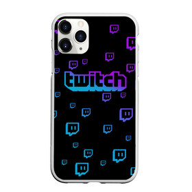 Чехол для iPhone 11 Pro Max матовый с принтом Twitch (gradient) , Силикон |  | видеоигры | видеостриминг | киберспорт | стрим | трансляции | турниры