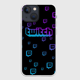 Чехол для iPhone 13 mini с принтом Twitch (gradient) ,  |  | Тематика изображения на принте: видеоигры | видеостриминг | киберспорт | стрим | трансляции | турниры