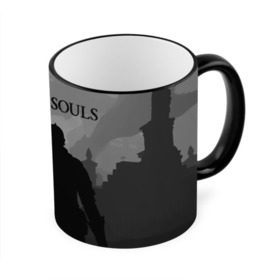 Кружка с принтом Dark Souls , керамика | ёмкость 330 мл | dark souls | games | praise the sun | игры | компьютерные игры | рыцарь | тёмные души