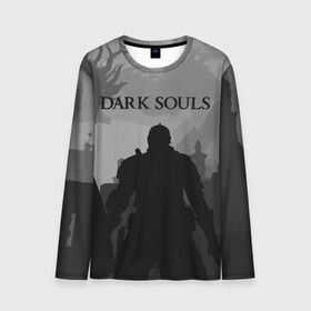 Мужской лонгслив 3D с принтом Dark Souls , 100% полиэстер | длинные рукава, круглый вырез горловины, полуприлегающий силуэт | dark souls | games | praise the sun | игры | компьютерные игры | рыцарь | тёмные души