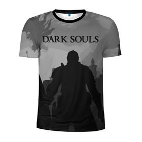 Мужская футболка 3D спортивная с принтом Dark Souls , 100% полиэстер с улучшенными характеристиками | приталенный силуэт, круглая горловина, широкие плечи, сужается к линии бедра | Тематика изображения на принте: dark souls | games | praise the sun | игры | компьютерные игры | рыцарь | тёмные души