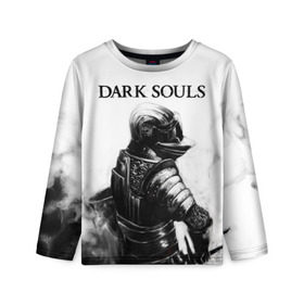 Детский лонгслив 3D с принтом Dark Souls , 100% полиэстер | длинные рукава, круглый вырез горловины, полуприлегающий силуэт
 | dark souls | games | praise the sun | игры | компьютерные игры | рыцарь | тёмные души