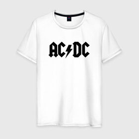 Мужская футболка хлопок с принтом AC/DC , 100% хлопок | прямой крой, круглый вырез горловины, длина до линии бедер, слегка спущенное плечо. | Тематика изображения на принте: ac dc | blues rock | hard rock
