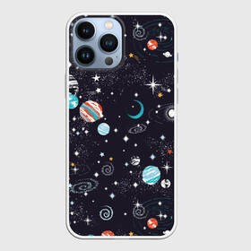 Чехол для iPhone 13 Pro Max с принтом Космос ,  |  | Тематика изображения на принте: comets | infinity | planets | sky | sp | space | stars | universe | бесконечность | вселенная | галактики | графика | звезды | иллюстрация | картинка | кометы | космос | мода | небо | ночь | планеты | рисунок | созвездия | солнце