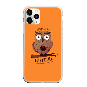 Чехол для iPhone 11 Pro Max матовый с принтом Сова , Силикон |  | Тематика изображения на принте: caffeine | coffee | owl | кафе | кофе | кофеин | сова | совы