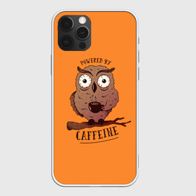 Чехол для iPhone 12 Pro Max с принтом Сова , Силикон |  | Тематика изображения на принте: caffeine | coffee | owl | кафе | кофе | кофеин | сова | совы