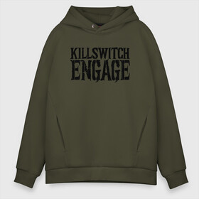 Мужское худи Oversize хлопок с принтом Killswitch Engage , френч-терри — 70% хлопок, 30% полиэстер. Мягкий теплый начес внутри —100% хлопок | боковые карманы, эластичные манжеты и нижняя кромка, капюшон на магнитной кнопке | killswitch engage | melodic metalcore