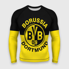 Мужской рашгард 3D с принтом Боруссия Дортмунд ,  |  | borusse | borussia | borussia dortmund | bvb | dortmund | schwarzgelben | боруссия | боруссия дортмунд | бундеслига | германия | дортмунд | дортмундcкая боруссия | жёлто ченрые | форма | футбол | футболист | футбольная