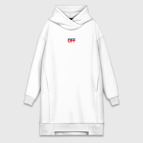 Платье-худи хлопок с принтом OFF и всё тут ,  |  | off | off white | vlone | white | yellow | бренды | желтый | линии | оф вайт