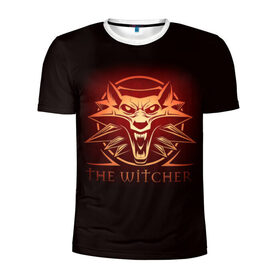 Мужская футболка 3D спортивная с принтом The Witcher , 100% полиэстер с улучшенными характеристиками | приталенный силуэт, круглая горловина, широкие плечи, сужается к линии бедра | wild hunt | арбалет | ведьмак 3 | геральт | дикая | магия | охота | сказка | сфера | фэнтези | цири