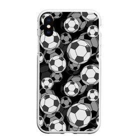 Чехол для iPhone XS Max матовый с принтом Футбольные мячи , Силикон | Область печати: задняя сторона чехла, без боковых панелей | balls | covering | fan | football | leather | s | soccer | sport | strength | болельщик | графика | иллюстрация | картинка | кожа | мода | мячи | покрытие | рисунок | сила | скорость | спорт | спортсмен | стиль | фанат | фон | футбол